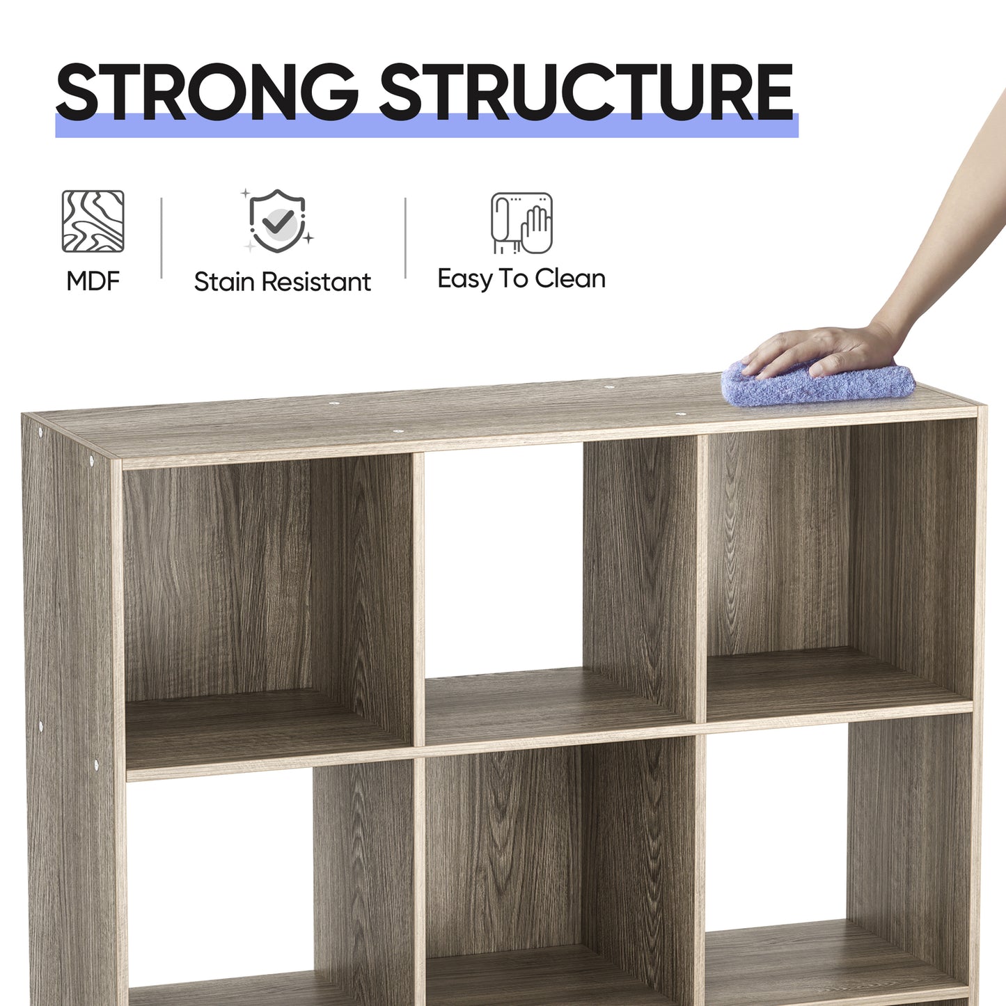 9-Cube Closet Organizer Storage Shelves save Space Bookshelves Home Sturdy