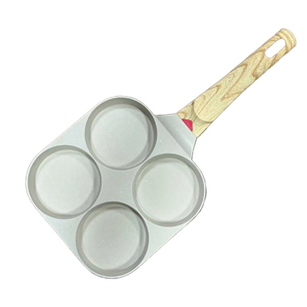 4-Cup Nonstick Egg Pan for Quick Breakfast | Compact, Easy Clean, Pancakes & Eggs Made Simple | No Mess Kitchen Essential