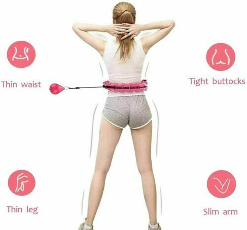 Custom Knots Weighted Hoola Fitness Hoop Adult Smart Hula Thin Waist Weight Loss
