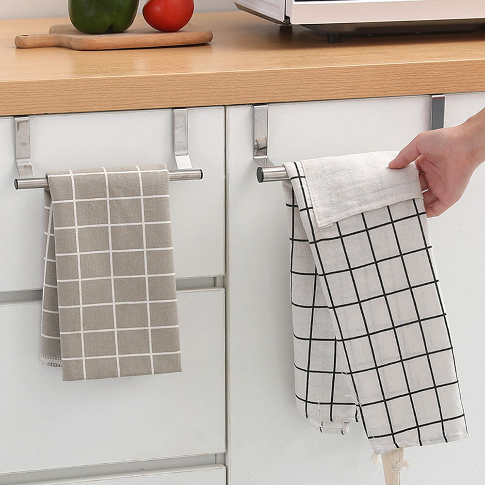 2X Large over Cabinet Door Towel Rack Bar Hook Kitchen Storage Shelf Holders USA