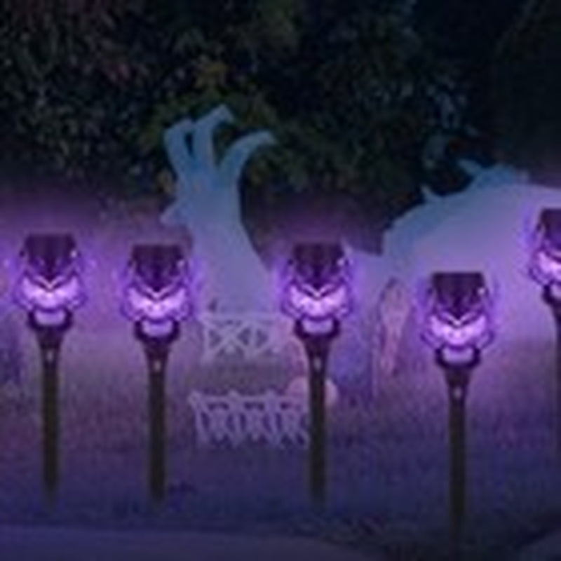 4 PACK Flickering Solar Lights Flame Torch Outdoor Landscape Garden Yard Lights