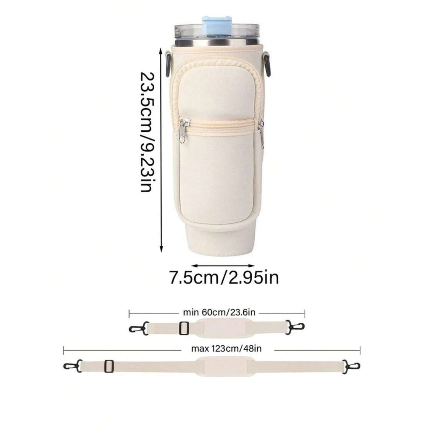 Tumbler Case Cup Holder Accessories with Strap Carrier Bag for 40Oz Cup Cover