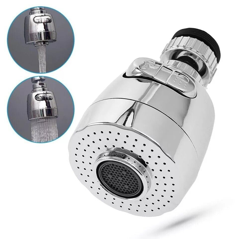 2 X Rotating 360° Faucet Movable Kitchen Tap Head Water Saving Nozzle Sprayer
