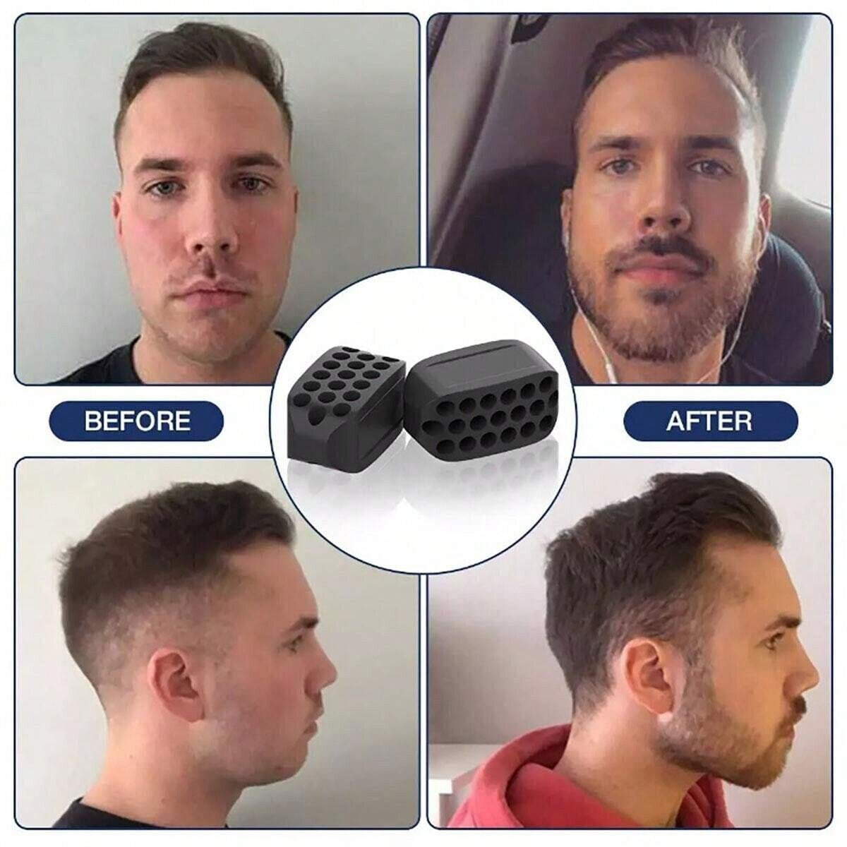 6Pc Jawline Exerciser Powerful Jaw Trainer Silicone Toner Tablet for Men & Women