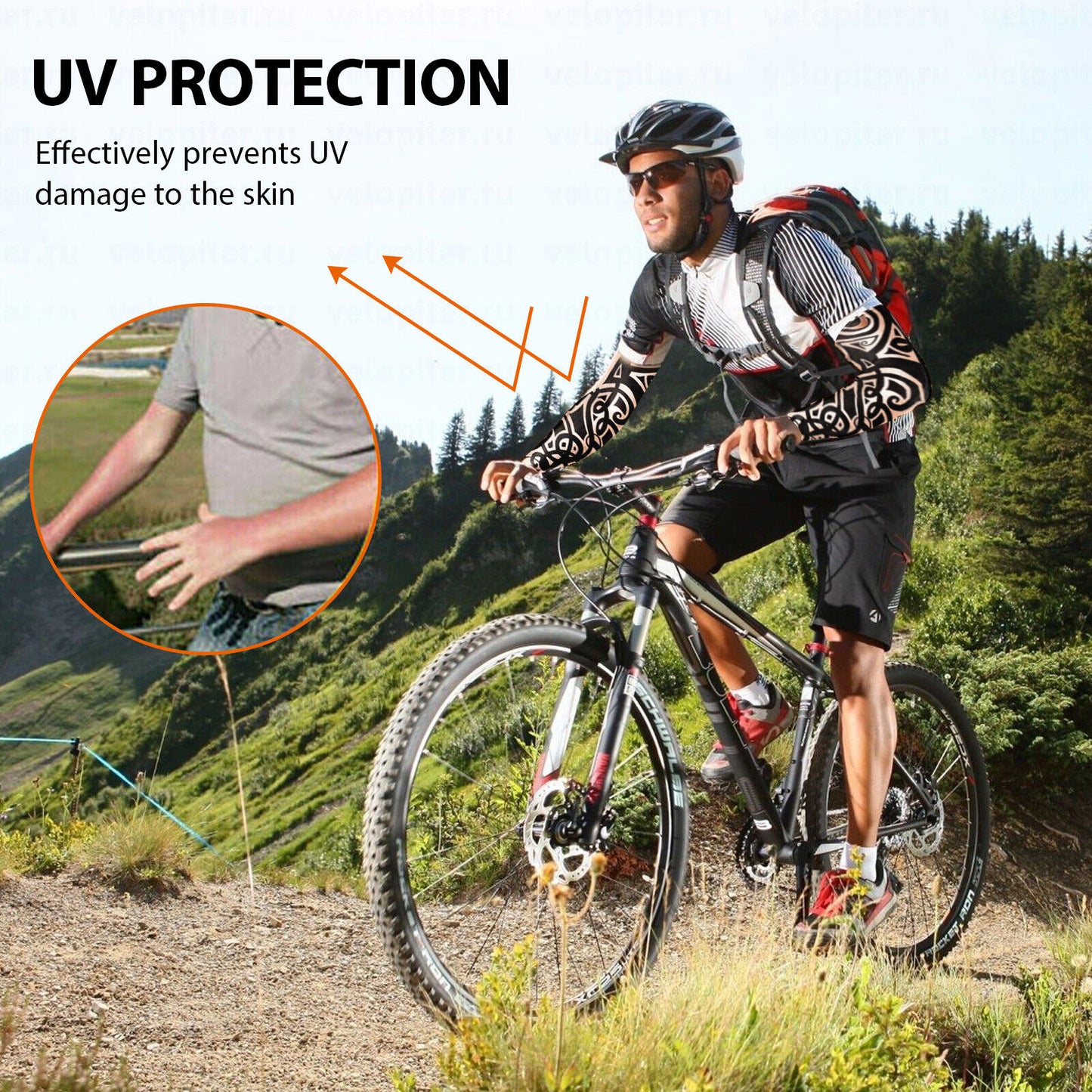 10/5Pcs Tattoo Cooling Arm Sleeves Cover Basketball Golf Sport UV Sun Protection