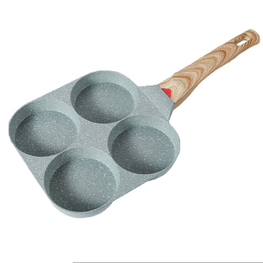 4-Cup Nonstick Egg Pan for Quick Breakfast | Compact, Easy Clean, Pancakes & Eggs Made Simple | No Mess Kitchen Essential