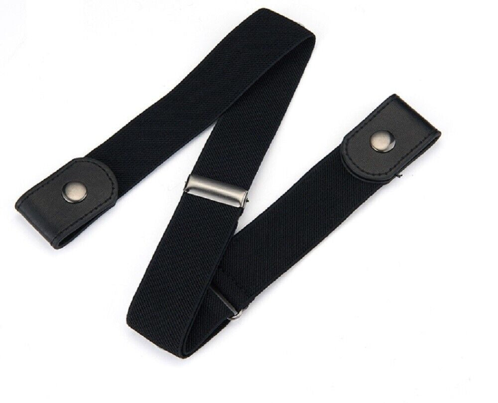 5-Pack No-Buckle Elastic Waist Belts – Comfortable, Adjustable Stretch Belts for Men & Women, Hassle-Free Fit for Jeans, Pants & Everyday Wear