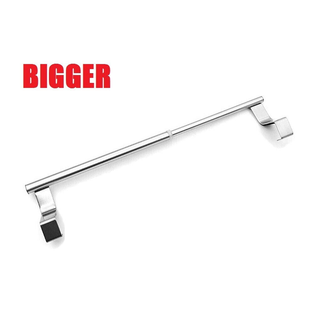 2X Large over Cabinet Door Towel Rack Bar Hook Kitchen Storage Shelf Holders USA