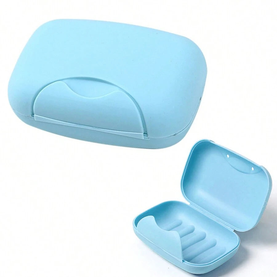 2Pcs Soap Box Holder, Portable Plastic Travel Case – Leak-Proof Soap Dish for Bathroom & Shower, Compact & Durable Travel Accessory for Home & On-the-Go!