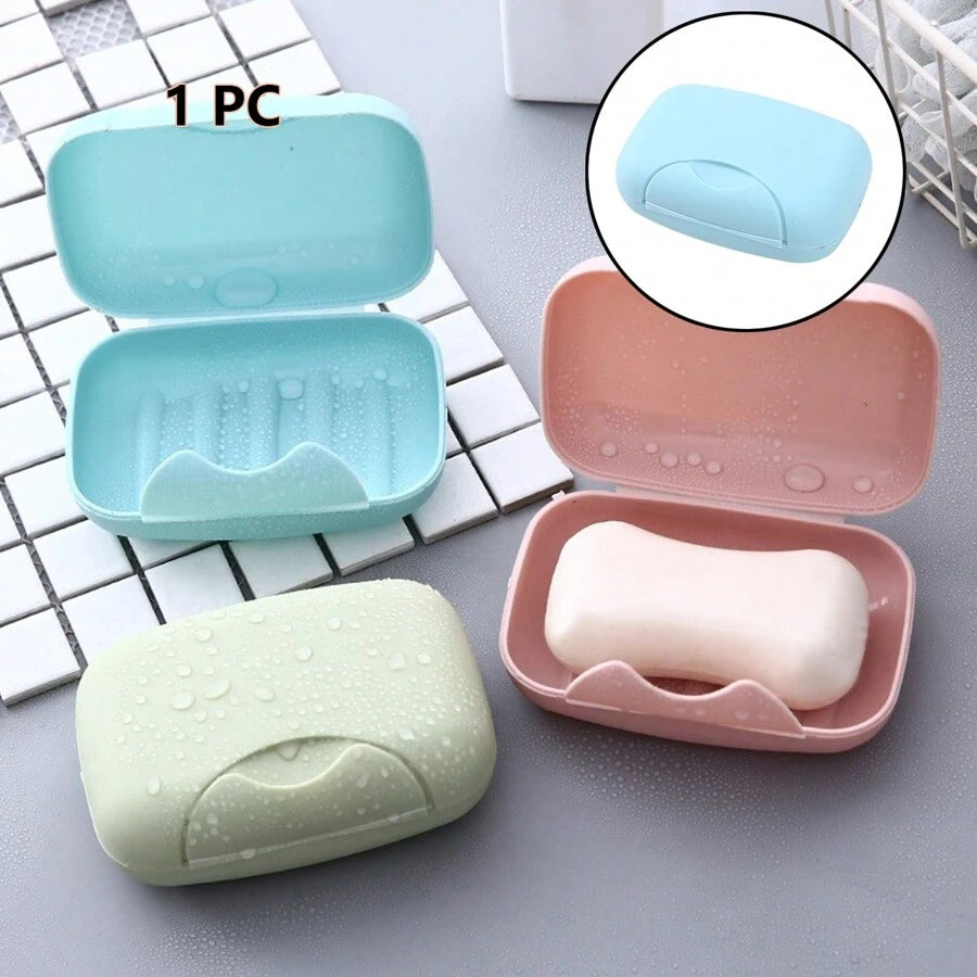 2Pcs Soap Box Holder, Portable Plastic Travel Case – Leak-Proof Soap Dish for Bathroom & Shower, Compact & Durable Travel Accessory for Home & On-the-Go!