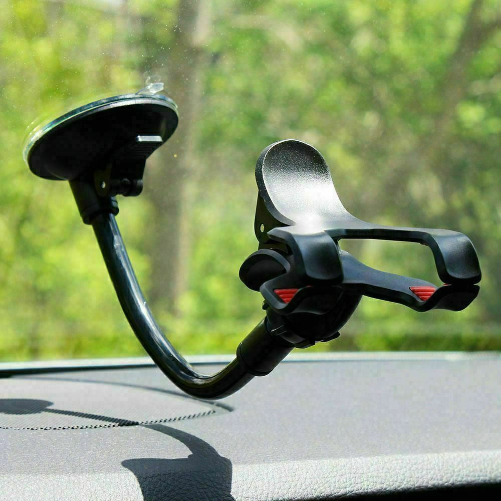 360° Car Windshield Mount Cradle Holder Stand for Mobile Cell Phone GPS Iphone X