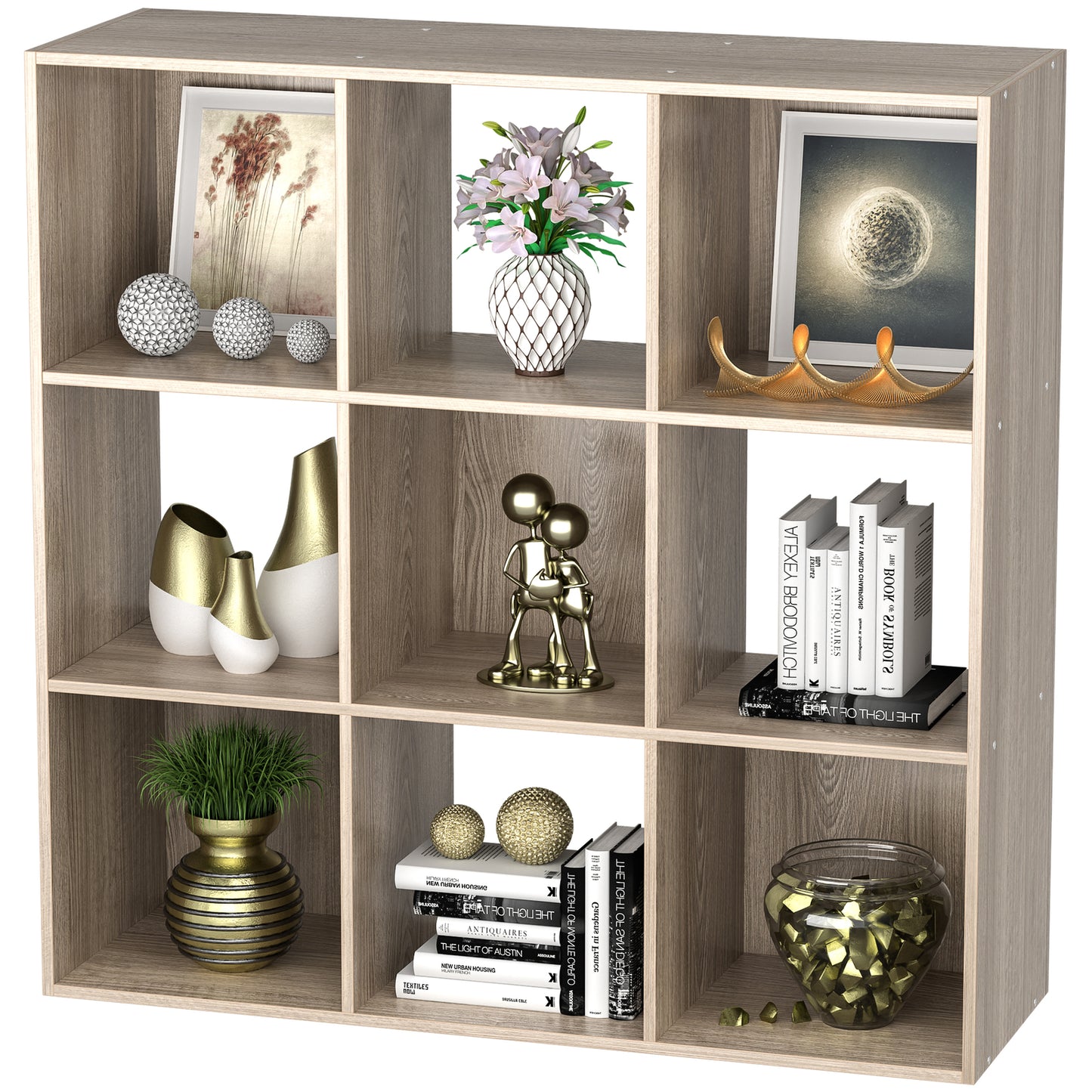 9-Cube Closet Organizer Storage Shelves save Space Bookshelves Home Sturdy