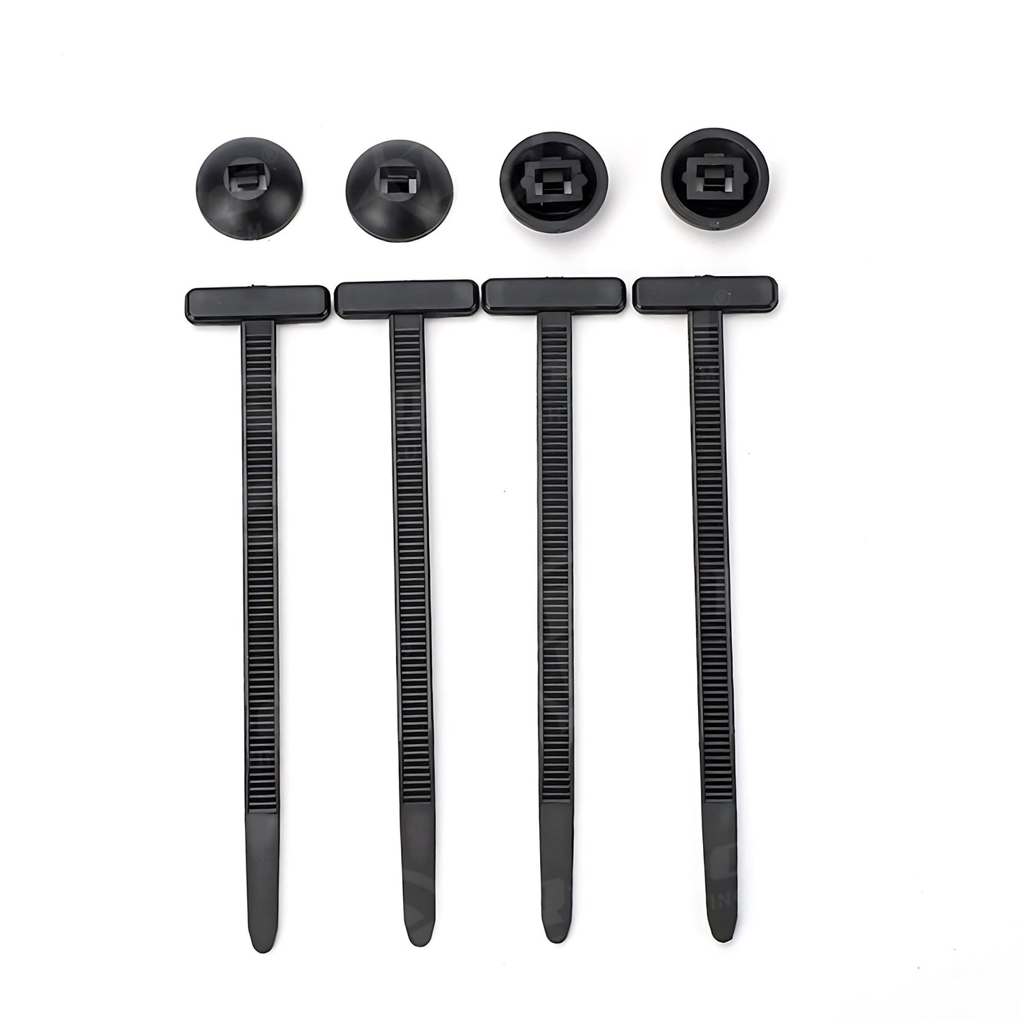 50PCS Nylon Universal Cable Tie Buckle Self-Locking Nylon Zip Ties Holder NEW
