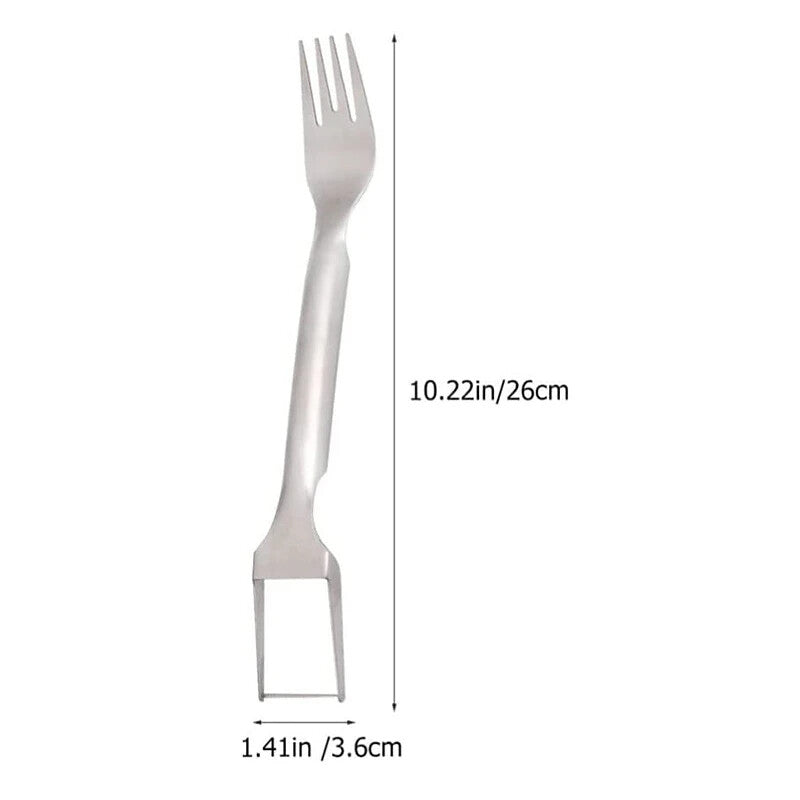 3/1 Watermelon Slicer Cutter,2-In-1 Fork Stainless Steel Fruit Cutting Artifact
