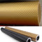 12" X 60" GOLD Carbon Fiber Vinyl Film Wrap 3D Bubble Free Air Release 1Ftx5Ft