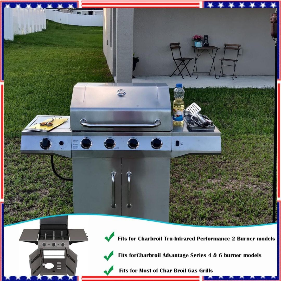 1.8" Lid Temperature Gauge for Charbroil Grill Thermometer Replacement