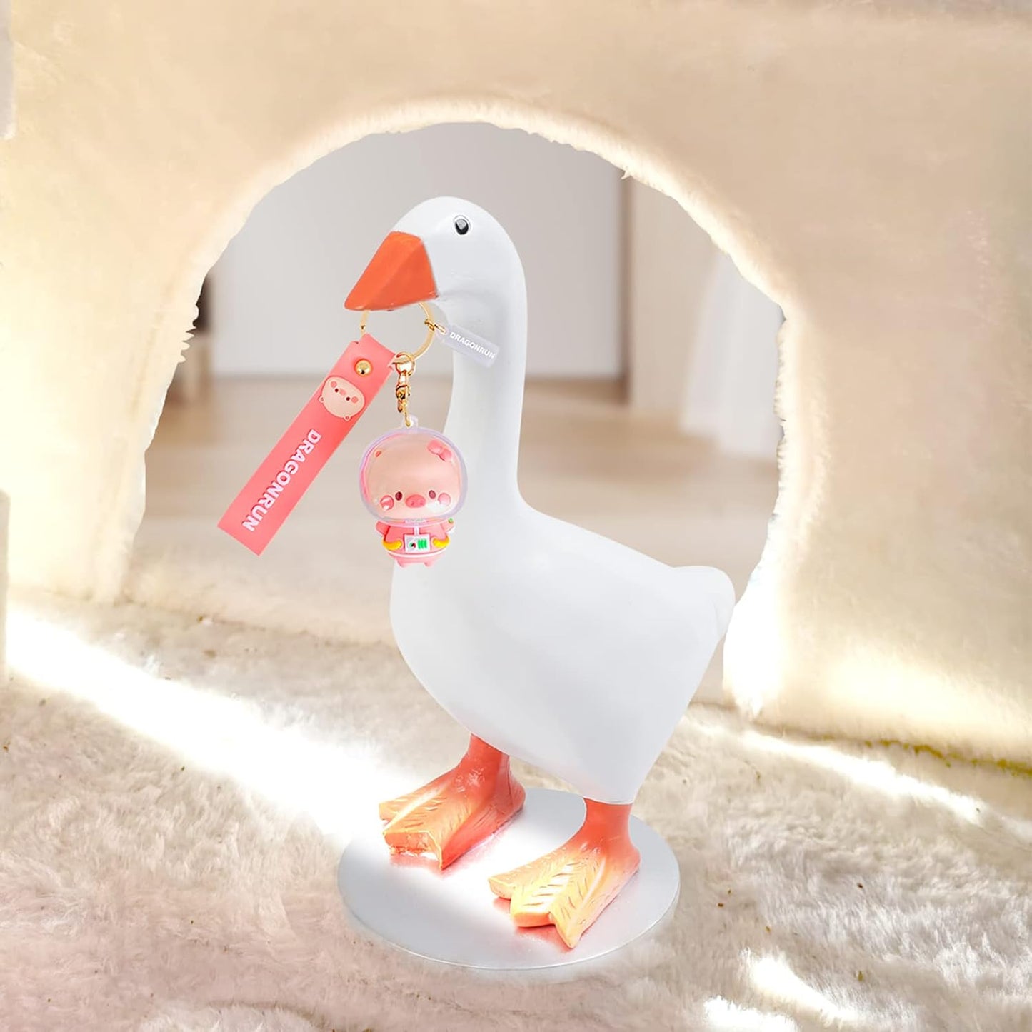 Magnetic Goose Key Holder Cute Home Decor Kawaii Room Office Table Desk Aestheti