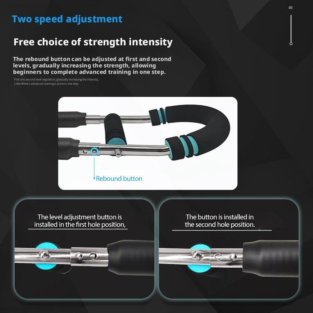 Upper Body Workout Tool Power Twister Bar 40-110LB Adjustable Arm Chest Trainer
