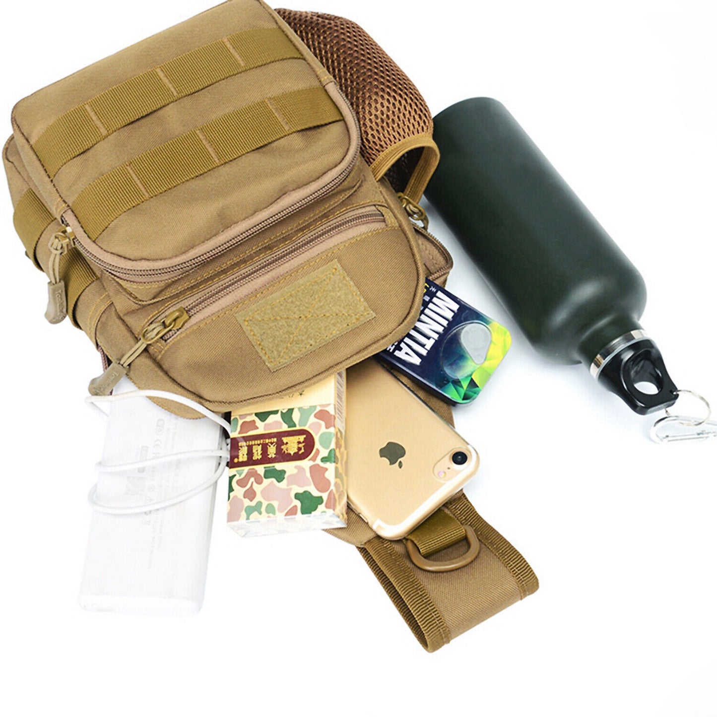 Tactical Sling Bag for Men – Military Chest Pack & Shoulder Backpack for Hiking, Travel, Outdoor Sports | Everyday Carry (EDC) Must-Have