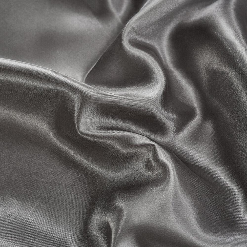 4-Piece Satin Silk Sheet Set - Luxury Wrinkle-Resistant Deep Pocket Bed Sheets, Soft & Breathable for All Seasons, Fits Mattresses Up to 14"