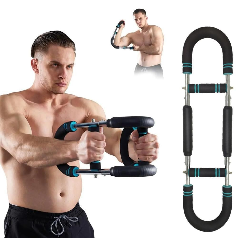 Upper Body Workout Tool Power Twister Bar 40-110LB Adjustable Arm Chest Trainer