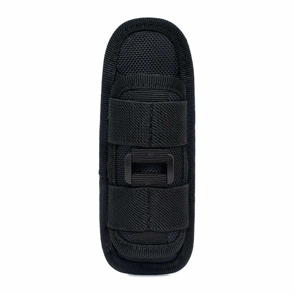 Tactical Nylon Molle Flashlight Holder Belt Holster Flashlight Torch Case Pouch