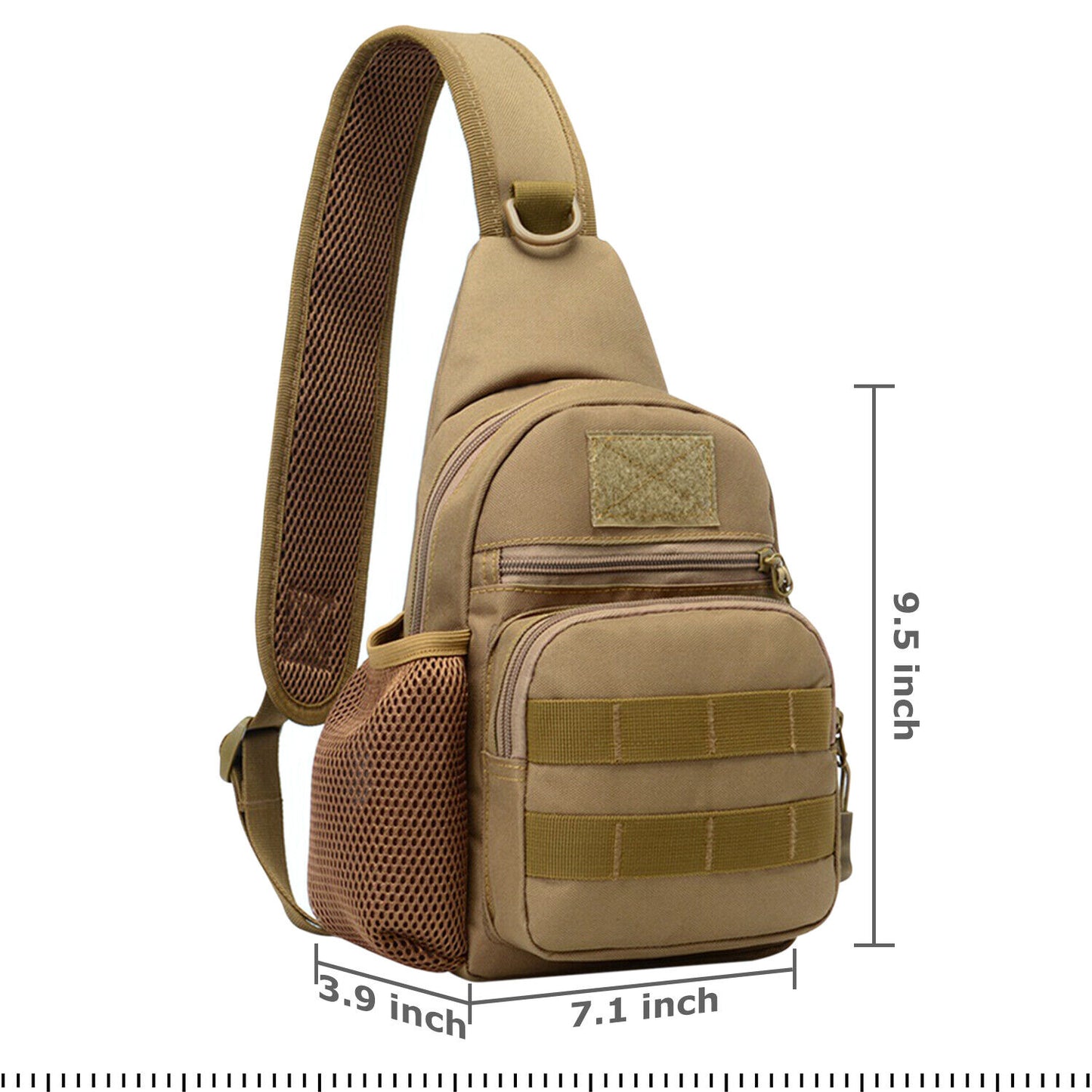 Tactical Sling Bag for Men – Military Chest Pack & Shoulder Backpack for Hiking, Travel, Outdoor Sports | Everyday Carry (EDC) Must-Have