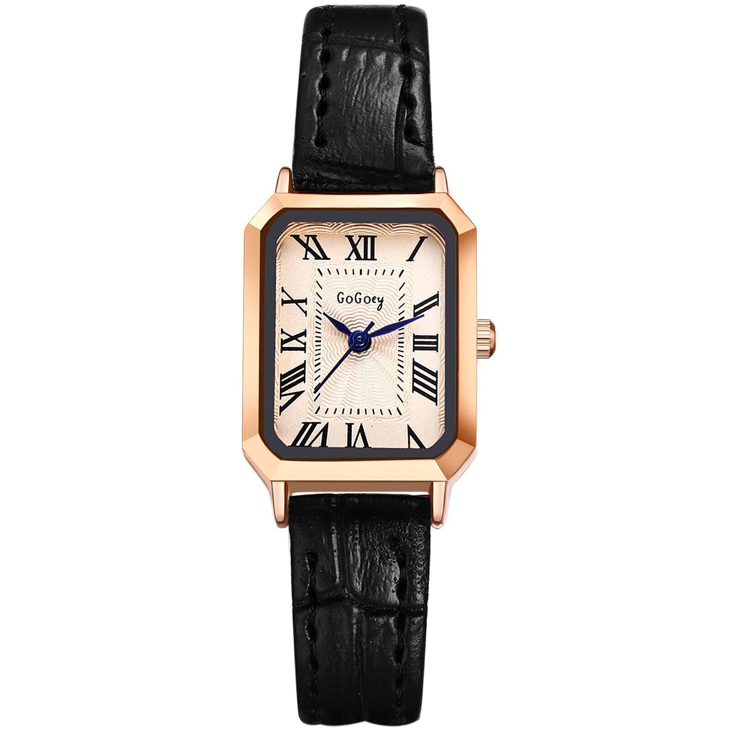 wrist watch, Women's Retro Rectangle Dial Watch - Classic Roman Numerals, Leather Band, Quartz Movement, Elegant & Adjustable Wristwatch for Timeless