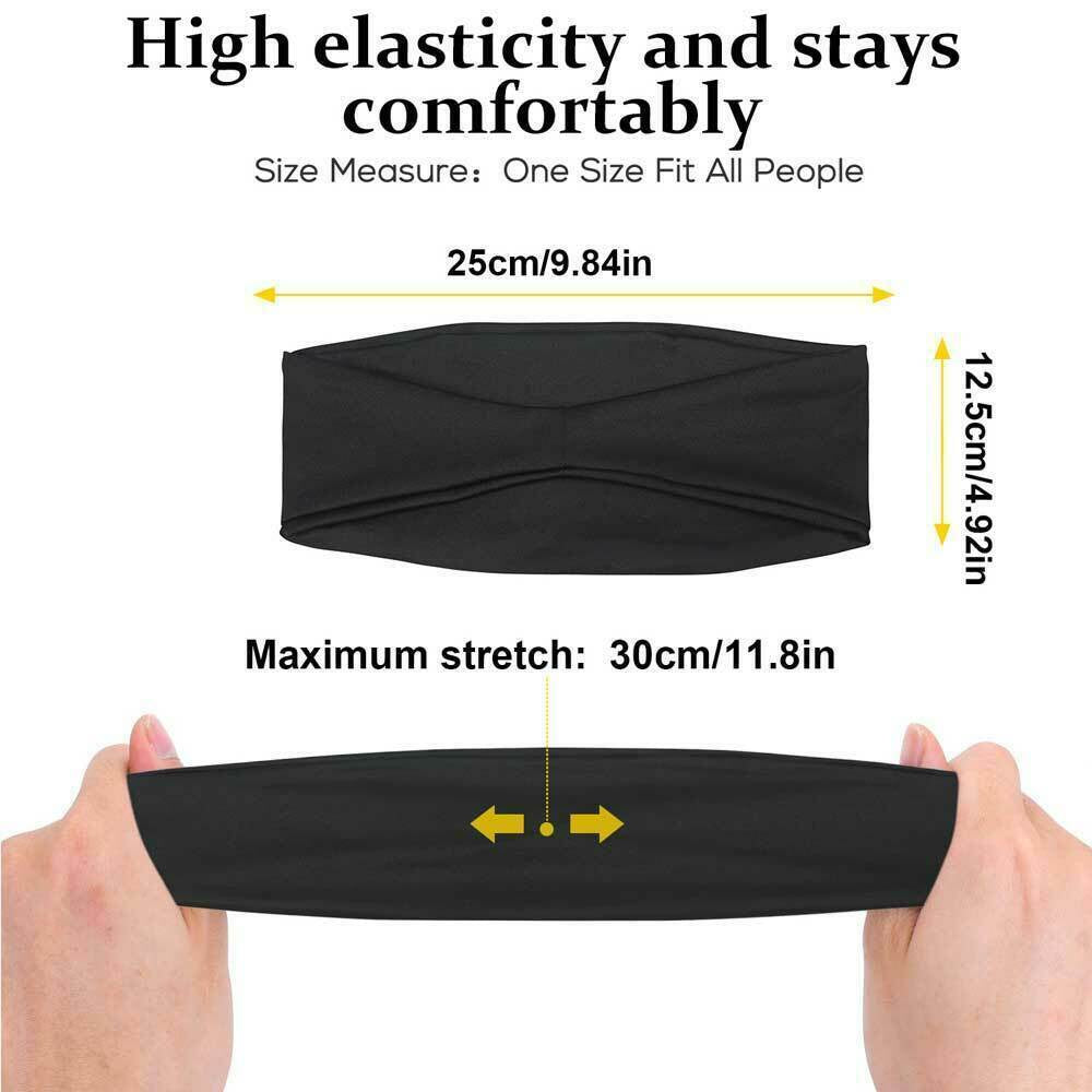Sweatbands Sports Headband for Men & Women – Moisture-Wicking, Quick-Dry, Stretchy & Soft – Perfect for Gym, Running, Yoga, Basketball & More