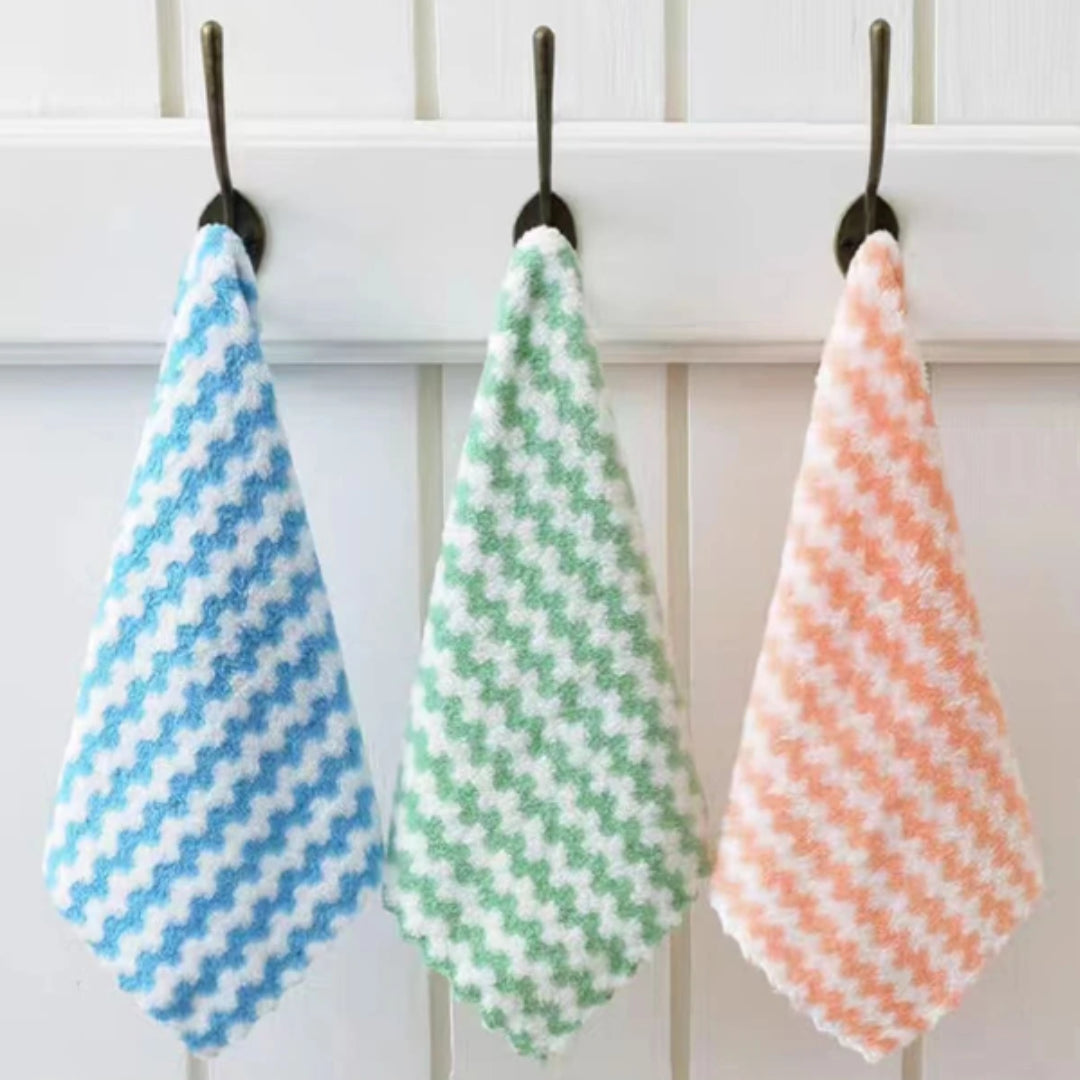 5Pcs Kitchen Towels Reusable Dishcloths Multicolor Cleaning for Multiple Uses