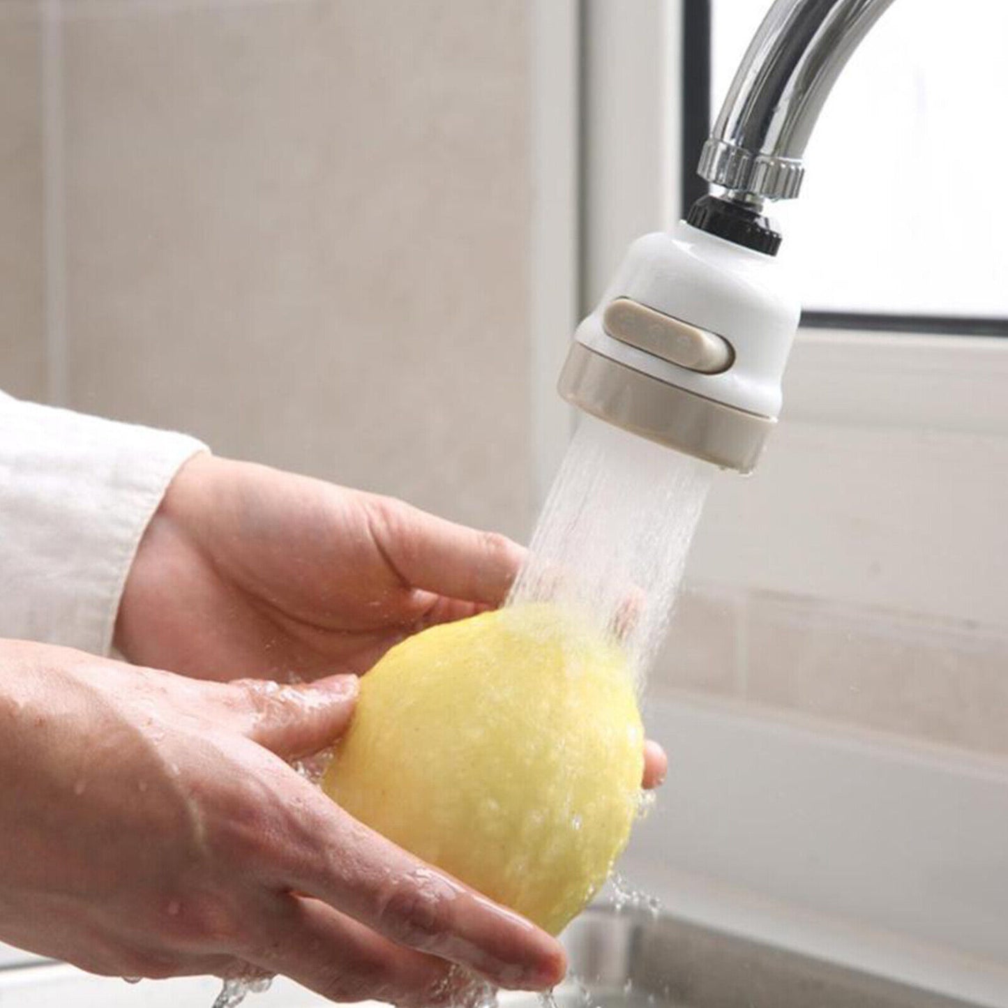 360° Swivel Faucet Spray Head – Kitchen Sink Water Filter System Attachment | Easy Clean, Splash-Proof, TikTok Viral Replacement Part & Sink Upgrade