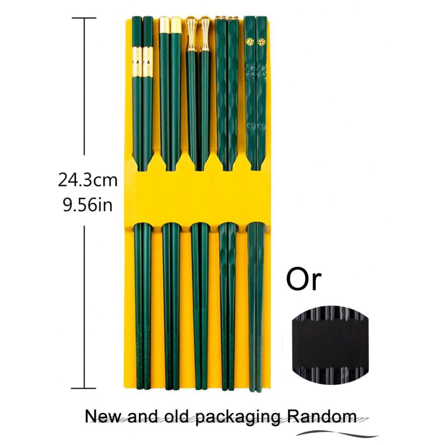 5 Pair Stainless Steel Chopsticks – Non-Slip Design, Stylish Kitchen Tools for Easy Gripping, Durable & Reusable Chop Sticks for Home or Dining!