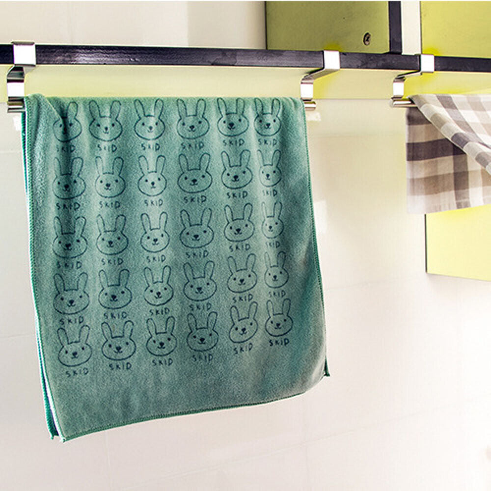 2X Large over Cabinet Door Towel Rack Bar Hook Kitchen Storage Shelf Holders USA
