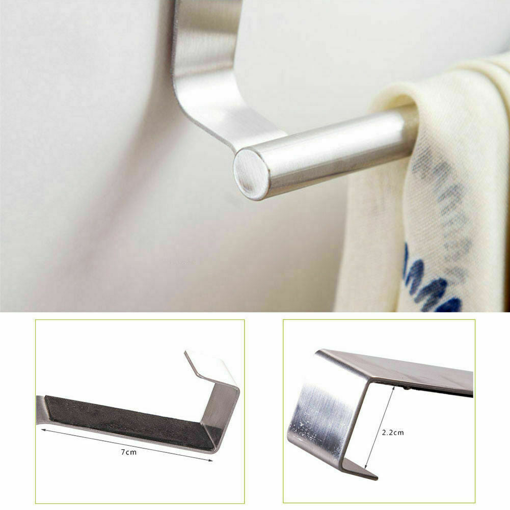 2X Large over Cabinet Door Towel Rack Bar Hook Kitchen Storage Shelf Holders USA