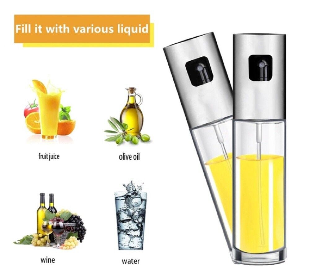 Stainless Steel Olive Oil Sprayer Mister – Cooking Spray for BBQ, Salad, Baking