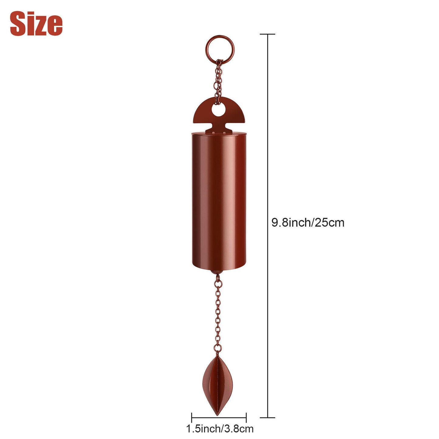 Outdoor Serenity – Heroic Metal Wind Chimes with Deep Resonance Bell | Calming Sound for Gardens, Patios & Homes | TikTok Relaxation Decor