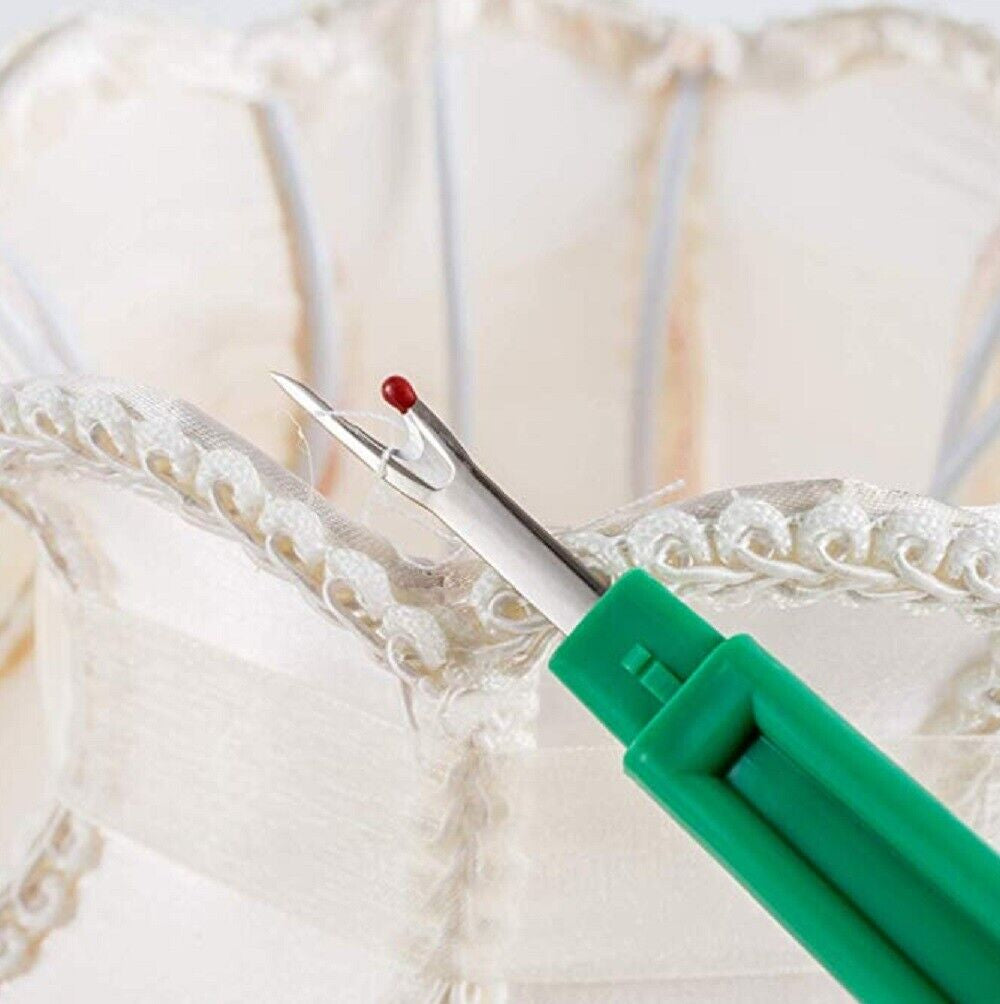 4 Stitch Ripper Set - Seam Cutter Remover W Plastic Handle for Sewing & Craft L