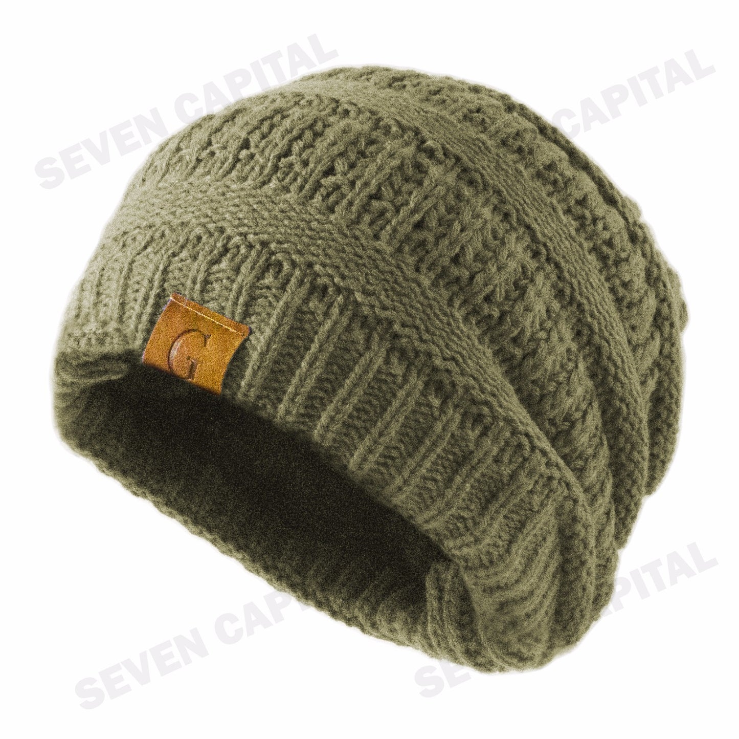 Women'S Men Knit Slouchy Baggy Beanie Oversize Winter Hat Ski Fleece Slouchy Cap