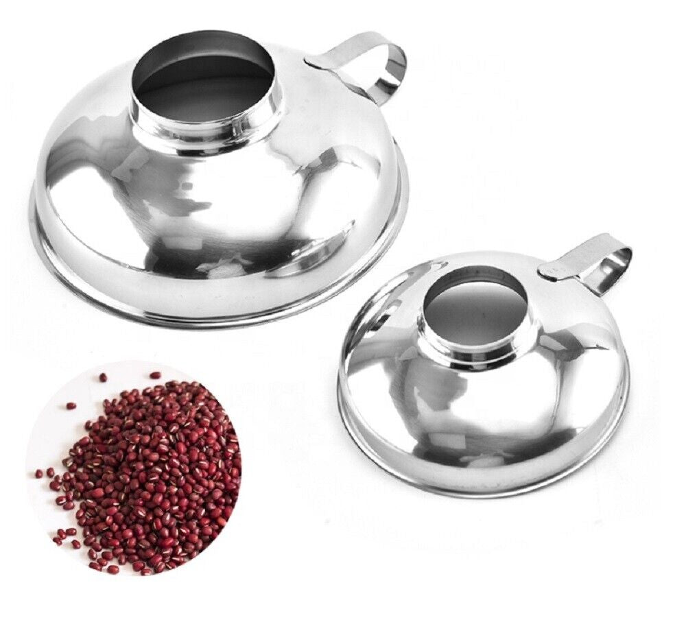 Stainless Steel Canning Funnel Set (2 Pc) – Wide Mouth Funnels for Mason Jars, Jam, Preserves & Kitchen Use | Durable, Rust-Resistant & Easy to Clean