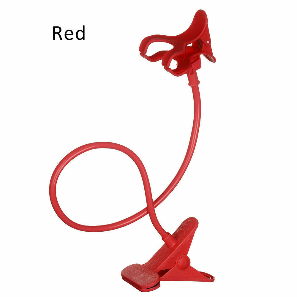Universal Gooseneck Phone Holder, Smartphone Desk Mount or Cellphone Table Clip Stand Adjustable Durable Magnesium Alloy With Silicon Suction Pad