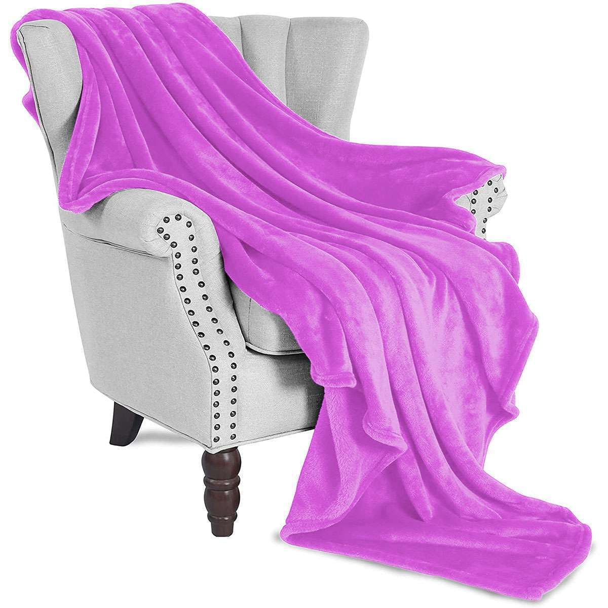 Soft Fuzzy Sherpa Fleece Blanket | Warm Cozy Throw for Sofa, Couch & Bed | Lightweight, Fluffy, All-Season Comfort for Winter & Summer | Easy Care