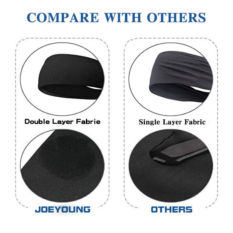Sweatbands Sports Headband for Men & Women – Moisture-Wicking, Quick-Dry, Stretchy & Soft – Perfect for Gym, Running, Yoga, Basketball & More