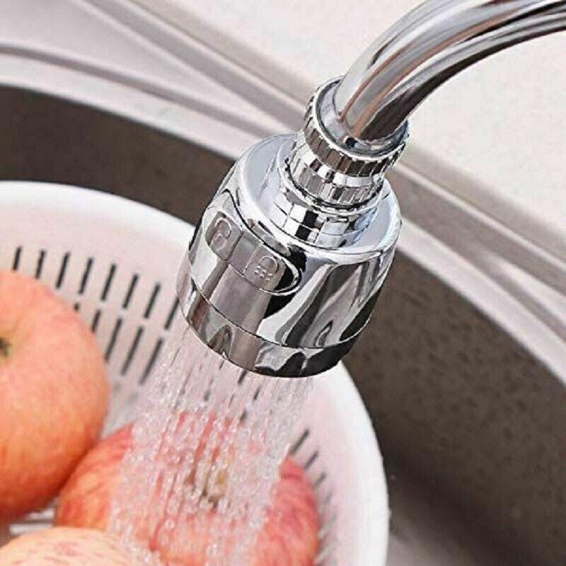 2 X Rotating 360° Faucet Movable Kitchen Tap Head Water Saving Nozzle Sprayer