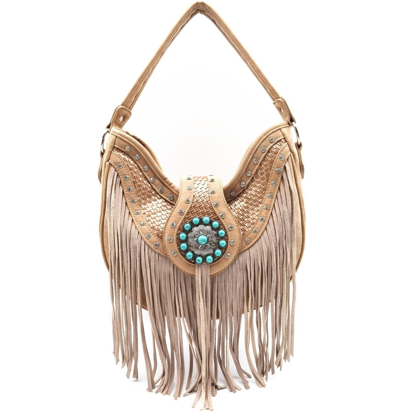 Western Style Purse & Wallet Set –Vegan Leather Shoulder Bag with Concealed Carry Pocket, Phone Pocket & Adjustable Strap –Trendy & Functional Handbag