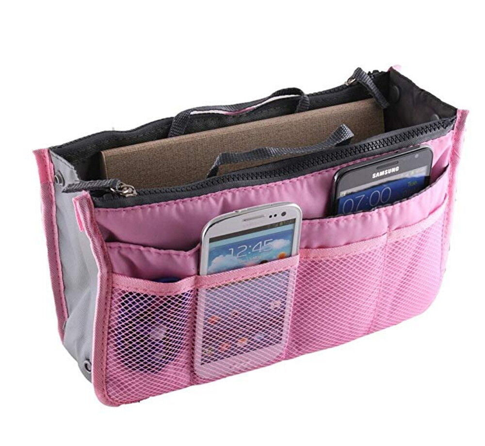 Women's Travel Purse Organizer Insert – Multi-Pocket Tote Handbag Liner for Easy Bag Swap, Lightweight Storage for Essentials, Makeup & Accessories