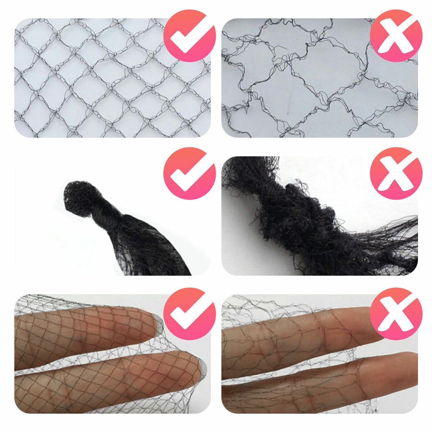 100/200PCS Invisible Hair Net Elastic Edge Mesh Hairnets Sport Bun Cover Snood