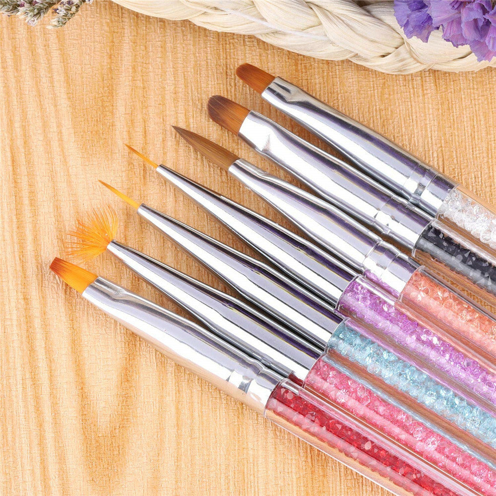 27 Pcs Nail Art Design Set Dotting Painting Drawing Polish Brush Pen Tool Kit US
