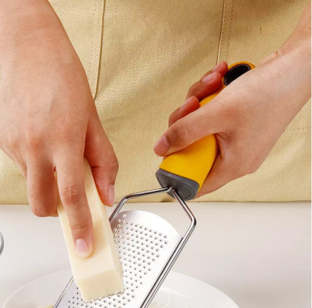 Stainless Steel Cheese & Citrus Zester – Premium Lemon Grater Kitchen Tool