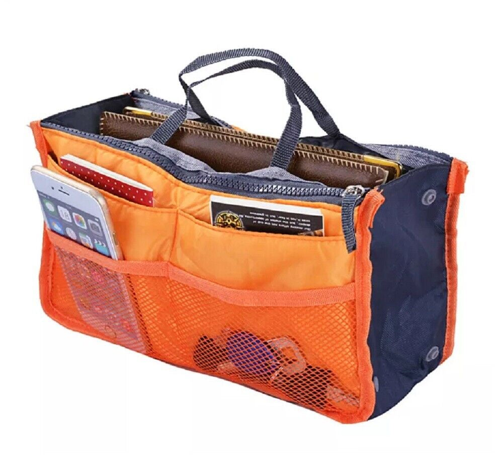 Women's Travel Purse Organizer Insert – Multi-Pocket Tote Handbag Liner for Easy Bag Swap, Lightweight Storage for Essentials, Makeup & Accessories