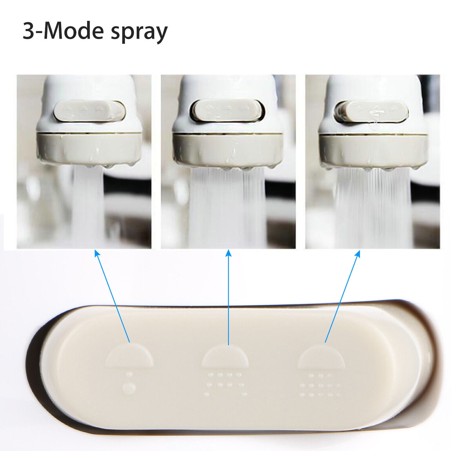 360° Swivel Faucet Spray Head – Kitchen Sink Water Filter System Attachment | Easy Clean, Splash-Proof, TikTok Viral Replacement Part & Sink Upgrade